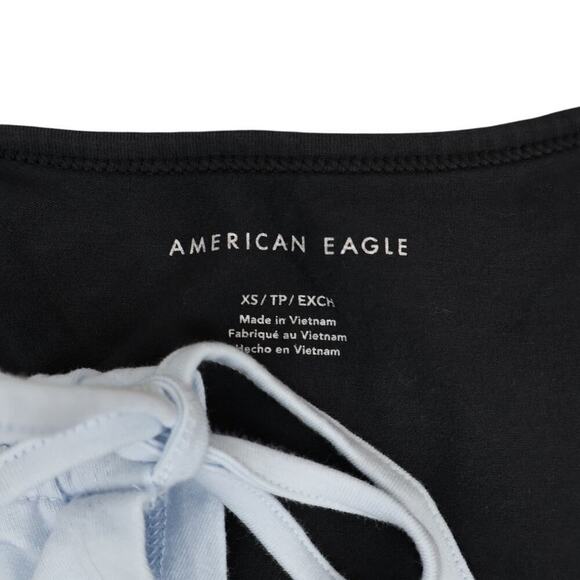 American Eagle Fitted Shoulder Cinch Scoop Neck Tee Bundle Size XS NWOT - Picture 7 of 7